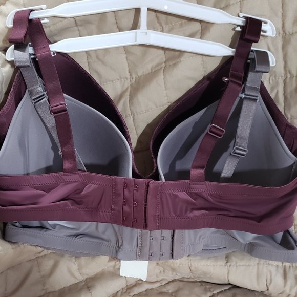 *NEW* SZ 40 D Auden - Women's 2-Pack Bra Red/Grey -  Size 40D - Picture 5 of 5